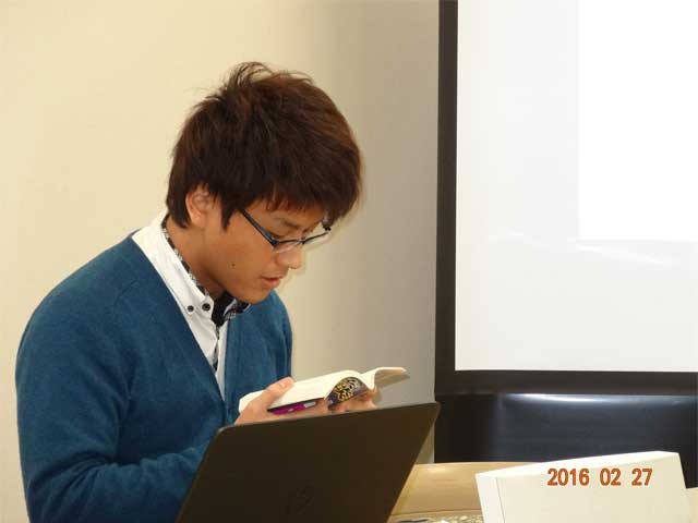 DJ選手権で熱い朗読!守屋さん