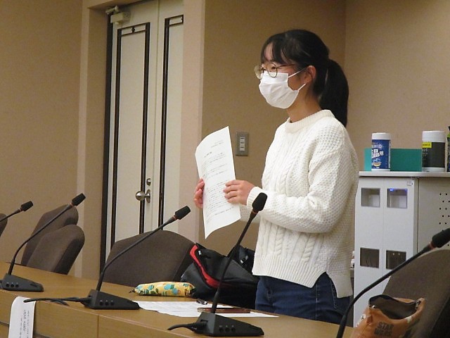 学友会 会長 佐藤 わかば さん