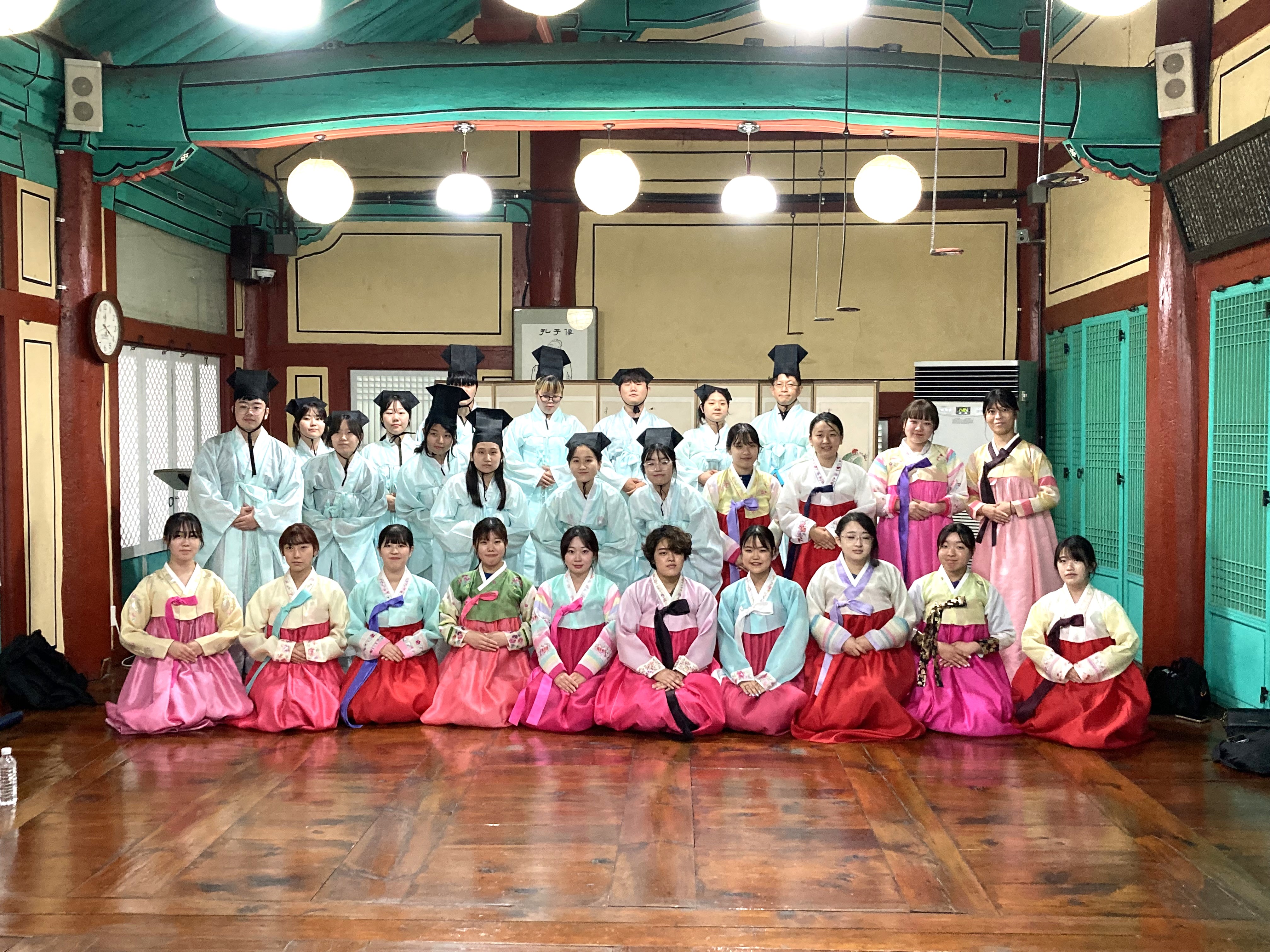 韓国民族衣装体験