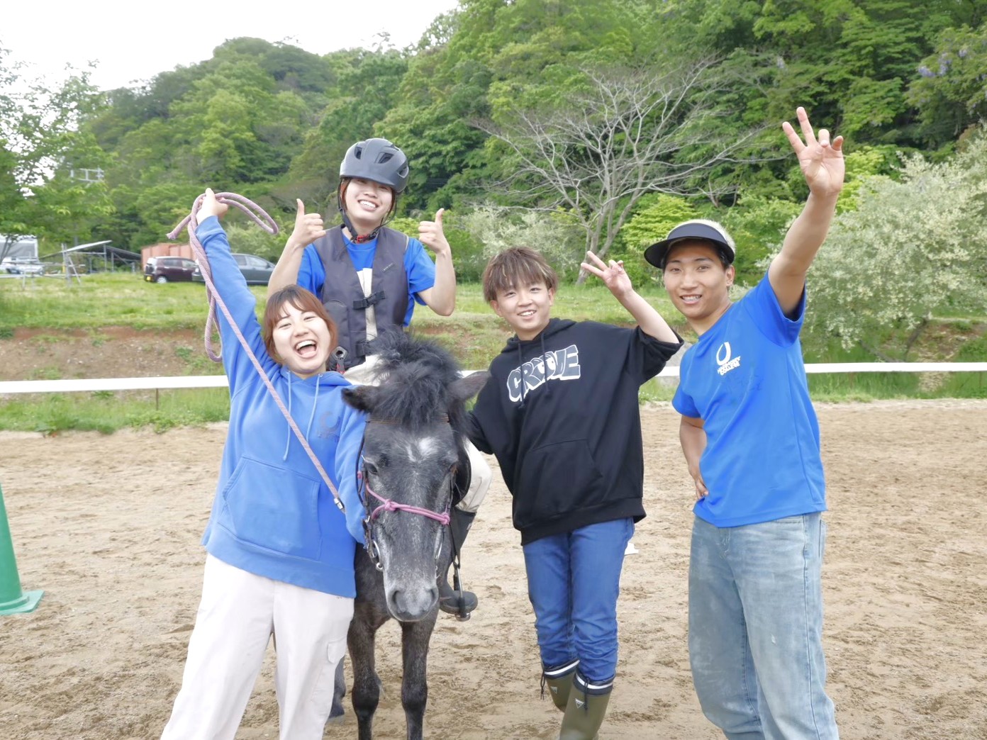 乗馬練習の様子