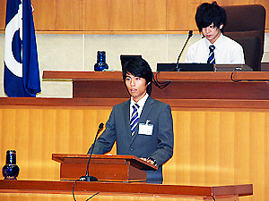 環境学科２年　山本直幹さん