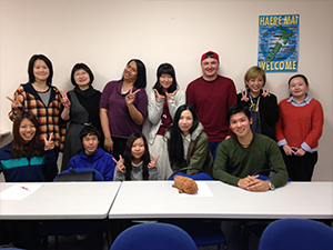 日本語クラスの学生と交流