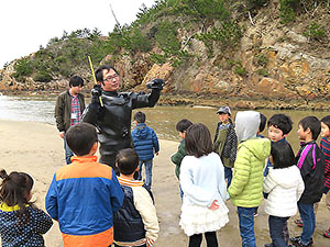 海岸での様子