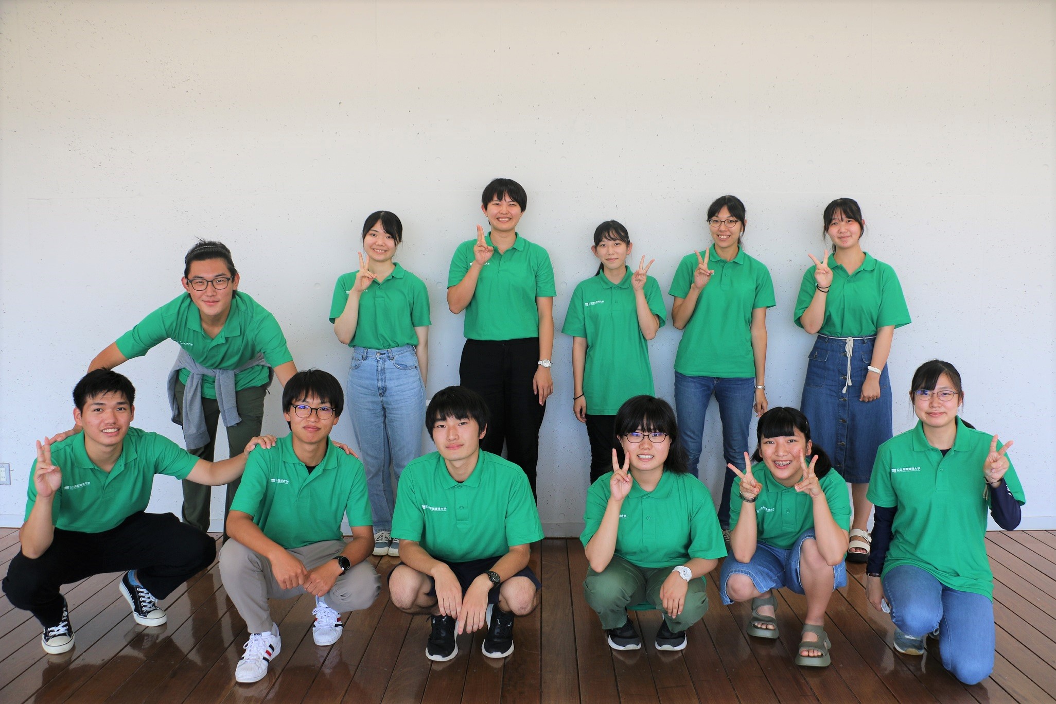 8/7Webオープンキャンパス 学生スタッフ<br>(※撮影時のみマスクを外しています)